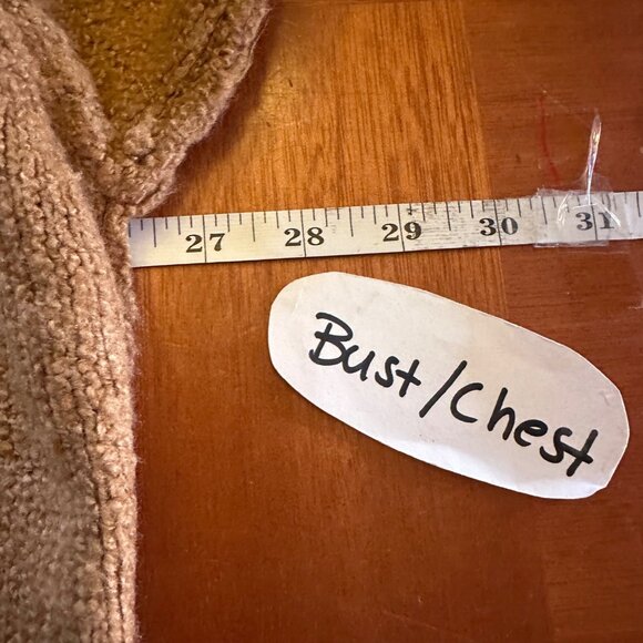 Aanrabess Womens Oversized Camel Sweater Acrylic & Cotton Blend M - Picture 3 of 6